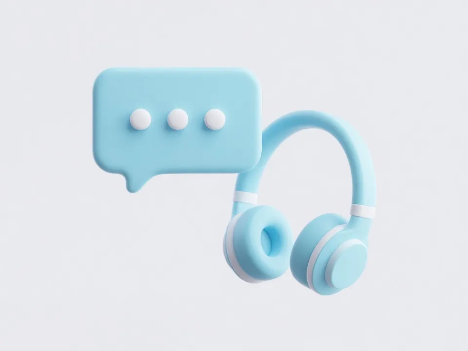 客服与沟通插画